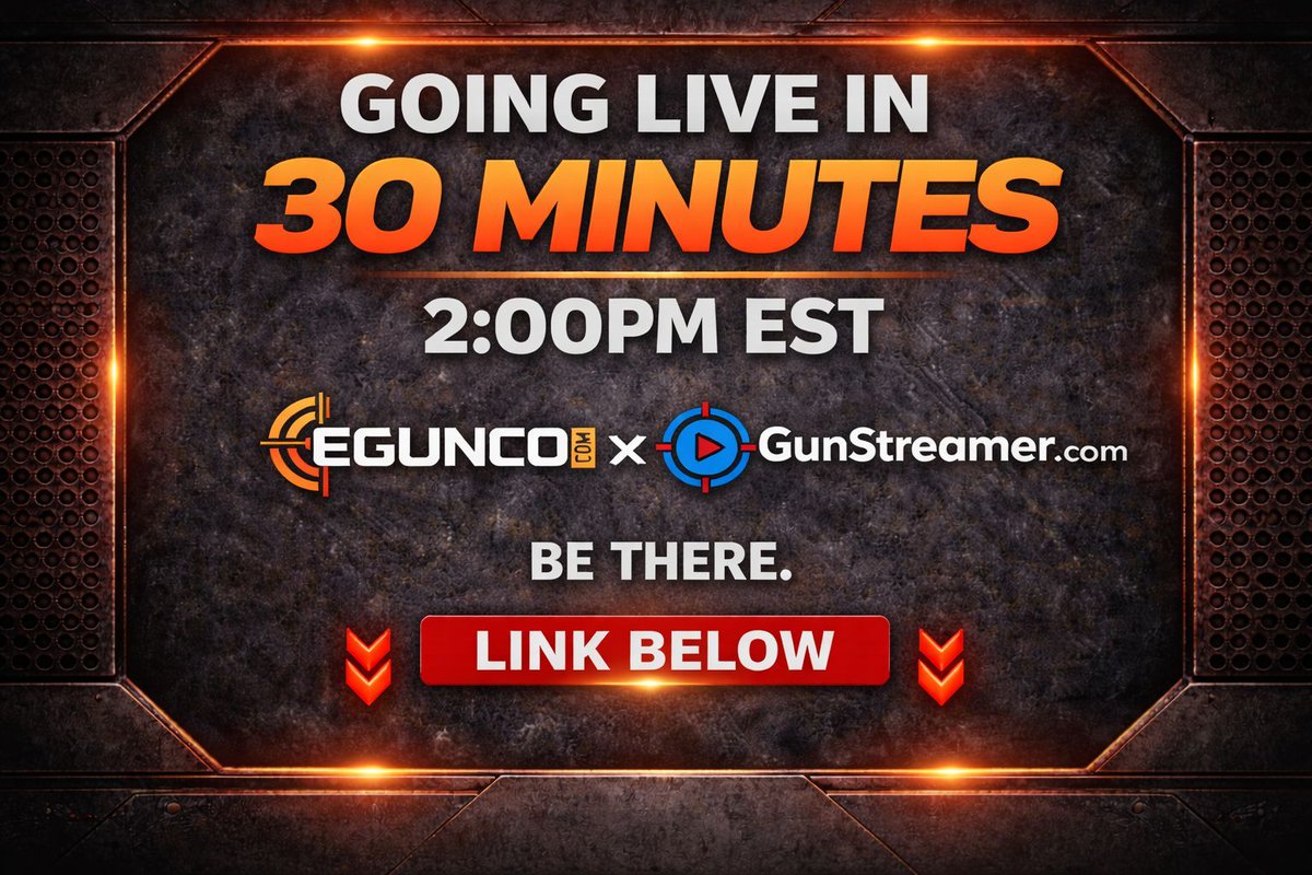 GunStreamer's tweet photo. 📢GOING LIVE IN 30 MIN📢

🕘DONT MISS OUT

🔗 https://t.co/2g3lhAVlUF 

#GunStreamer #EGunCo #LiveAuction #Firearms #2A #GunDeals https://t.co/OVsypsn0ym