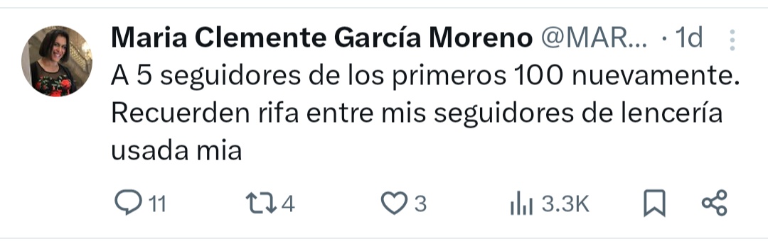 <a href="/KenHomo11/">Ken H. S. Almazán</a> <a href="/anniealcubbo/">Ana</a> <a href="/MARIACLEMENTEMX/">Maria Clemente García Moreno</a> Jajajajajajajaja
- Esos "paños menores" (usados) podrían ser tuyos... ⬇️🤢