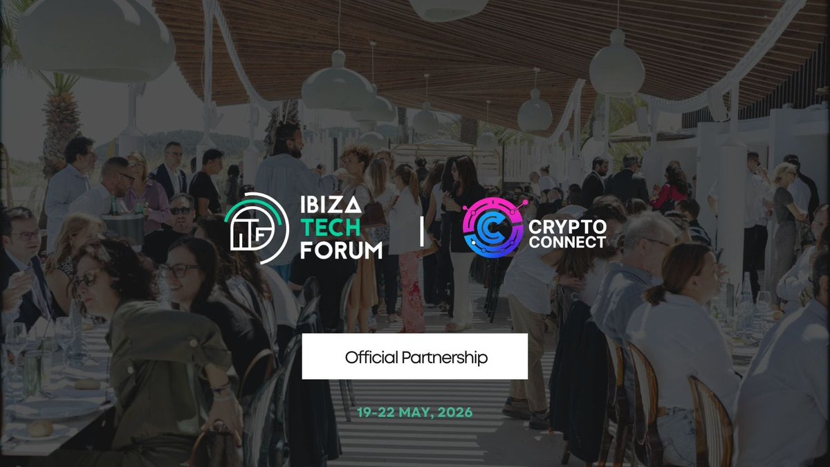 Nicole_cf's tweet photo. BOOM! 

@CryptoconnectSP se une oficialmente a #IbizaTechForum 🏝️💜

Tech + Blockchain + Networking premium 

→ 19-22 mayo 2026
¿Querés entrar con descuento comunidad? → DM directo 🔥

Nos vemos en Ibiza.

#IbizaTechForum #CryptoConnect https://t.co/PkBeZO3dKs