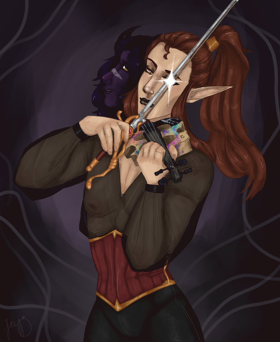 Caelum | Fey'ri Bard | 🎻💜 | 𝒫𝓇𝑒-𝒟𝑒𝒷𝓊𝓉 tweet media