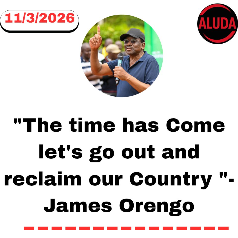 TaweMovement1's tweet photo. "The time has Come let's go out and reclaim our Country "-James Orengo https://t.co/2aOKfIeqz7