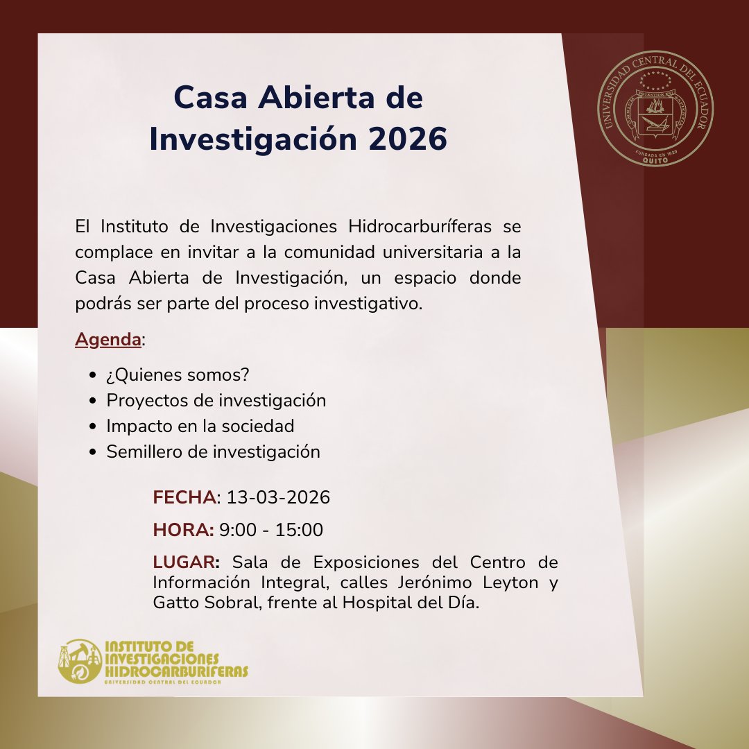 iih_uce's tweet photo. ✨¡Te invitamos a nuestra Casa Abierta de Investigación! 

Descubre proyectos innovadores, conoce nuestro semillero de investigación y vive una experiencia llena de ciencia e inspiración.

💡¡No te lo pierdas! Ven, aprende y comparte con nosotros.🚀

@lacentralec 
@InvestigaUCE https://t.co/6dVUqMl8PU