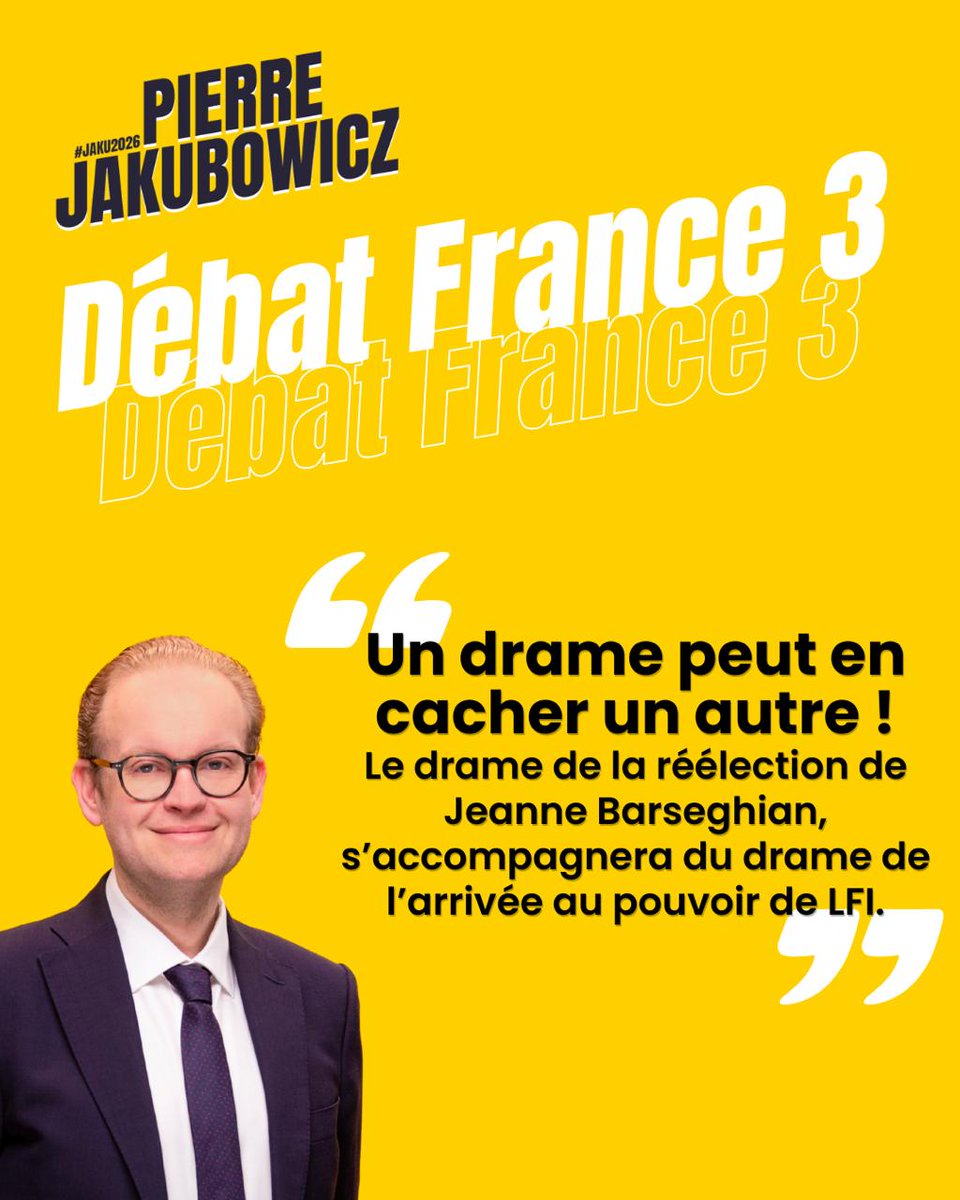 #DébatFR3
Face à l'alliance entre <a href="/EELV/">Les Écologistes - EELV</a> et <a href="/FranceInsoumise/">La France insoumise</a> à Strasbourg, <a href="/PJakubowicz/">Pierre Jakubowicz 🇫🇷🇪🇺</a> est clair : au soir du 1er tour Il fera partie de la solution. 

Il fera l'alliance pour épargner aux Strasbourgeois six années de galère supplémentaires. C’est la seule attitude responsable.