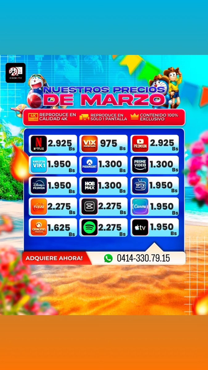larinconada4k's tweet photo. Publicidad https://t.co/RakxDL5KQm