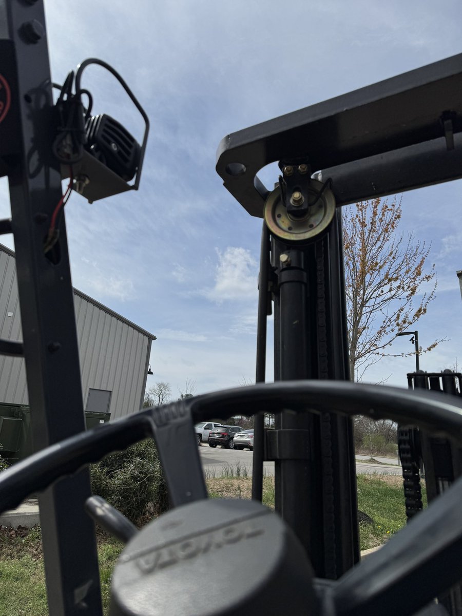 Suns out here in middle TN.. Emergency storm chase in the forklift may be needed
