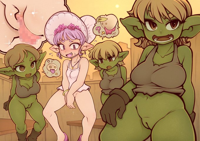 過去絵貼りついでに下々の民と同じ格好して仲良くなろうとしたけどハミ出したビラビラに注目されて恥ずかしくなってるデビ嬢の絵を貼るね