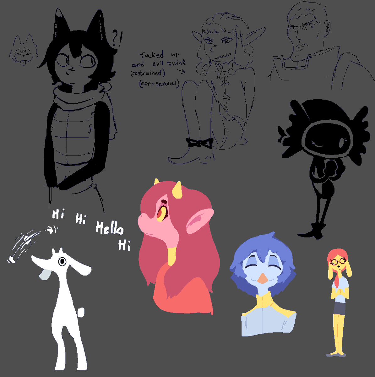 uglycoal's tweet photo. random assortment of things from a drawpile https://t.co/CvfIXCXzIv