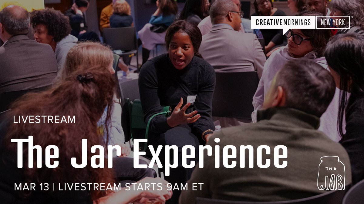 NewYork_CM's tweet image. You can still register to watch the livestream of our deeply connective experience with The Jar this Friday, March 13th. Sign up on the livestream page on our site to get the link buff.ly/556KRs3 #CMlocal #CMNYC