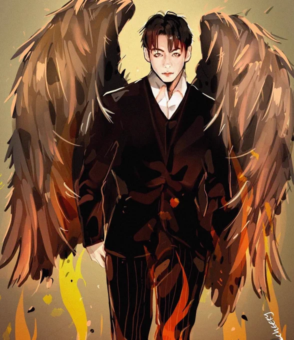 I see AI work a lot these days but there was a time where…. art was done by human hands. Here is some of my artworks of BTS its always your choice what to support…