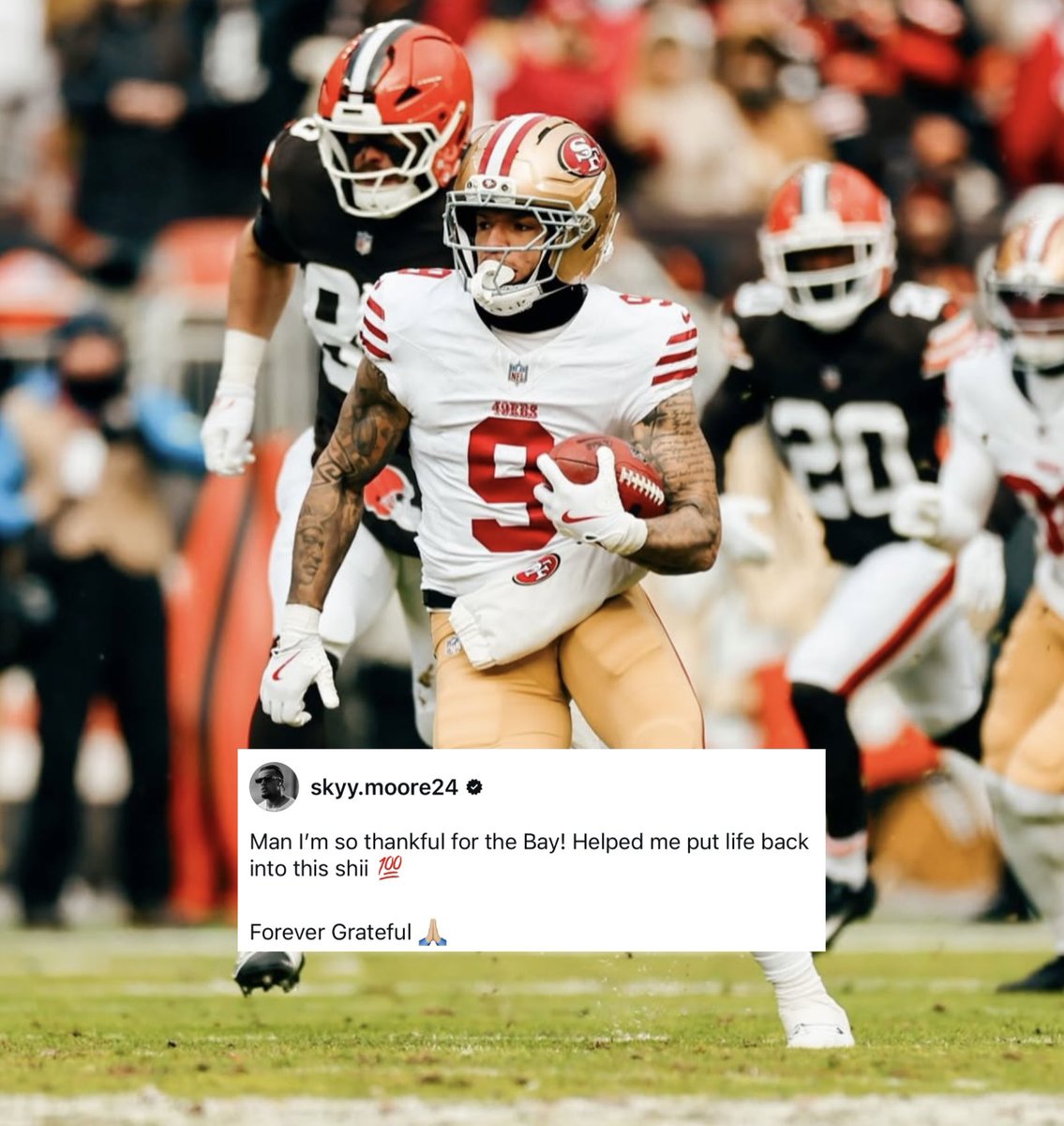 Coach_Yac's tweet photo. Skyy Moore says goodbye to the Faithful as he heads to the Packers 🫡 https://t.co/MPZqHN2Jt1