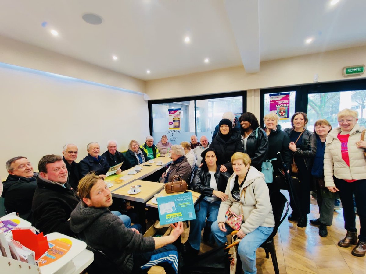OlivierCARRE26's tweet photo. Ce matin, c’était la dernière rencontre Unis par Un Café, avant le 1er tour des élections Municipales.
Vous êtes nombreux a être venu à la rencontre d’Olivier CARRÉ et l’équipe Unis Pour Nogent, pour nous encourager.

#UnisPourNogent #Rencontre #Cafe #NogentSurOise https://t.co/CjJjVq79TB
