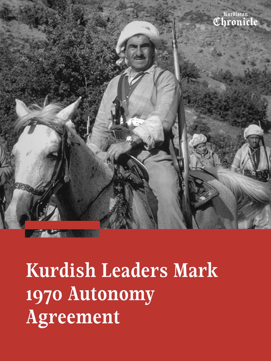 KrdChronicle's tweet photo. On Wednesday, Kurdish leaders celebrated the 56th anniversary of the historic March 11, 1970 Agreement. 

Read more: https://t.co/fL5OkMG1t8 https://t.co/BGgV2pOPIS