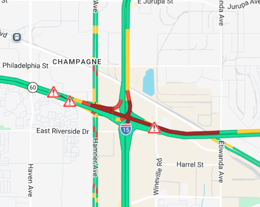 Caltrans District 8 tweet media