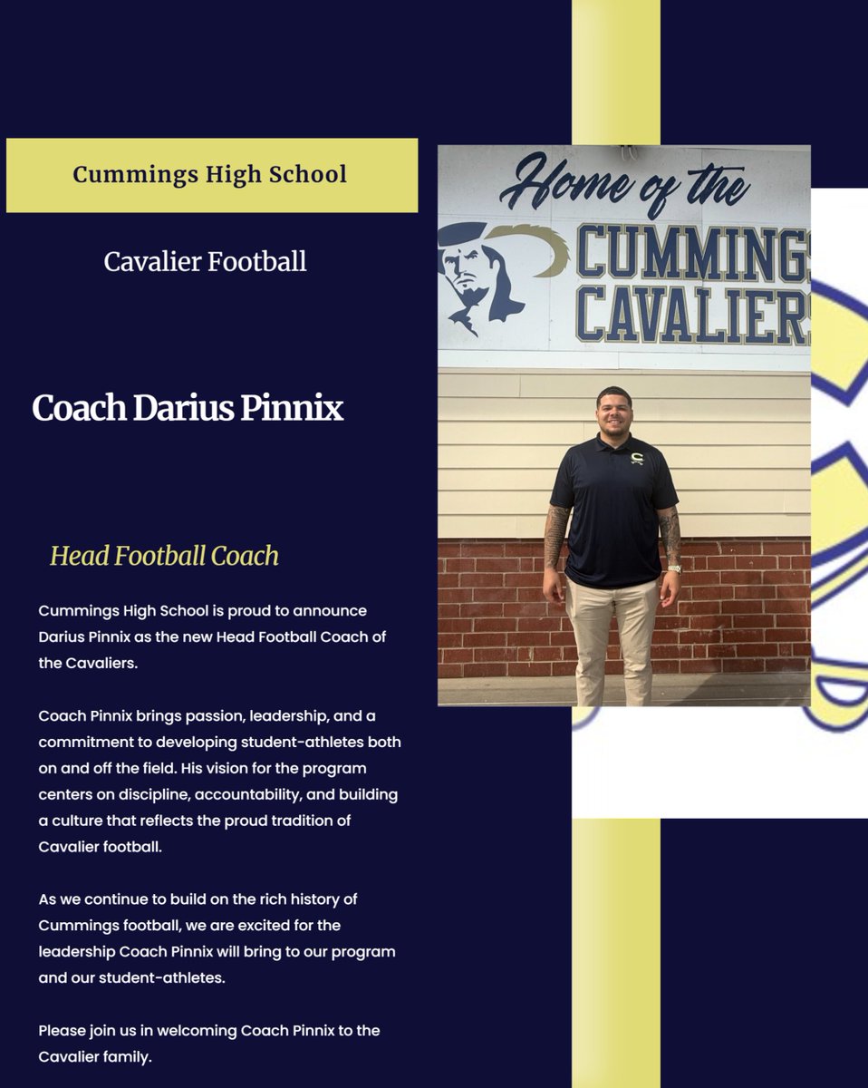 🏈 Cummings High School Athletics Announcement 🏈