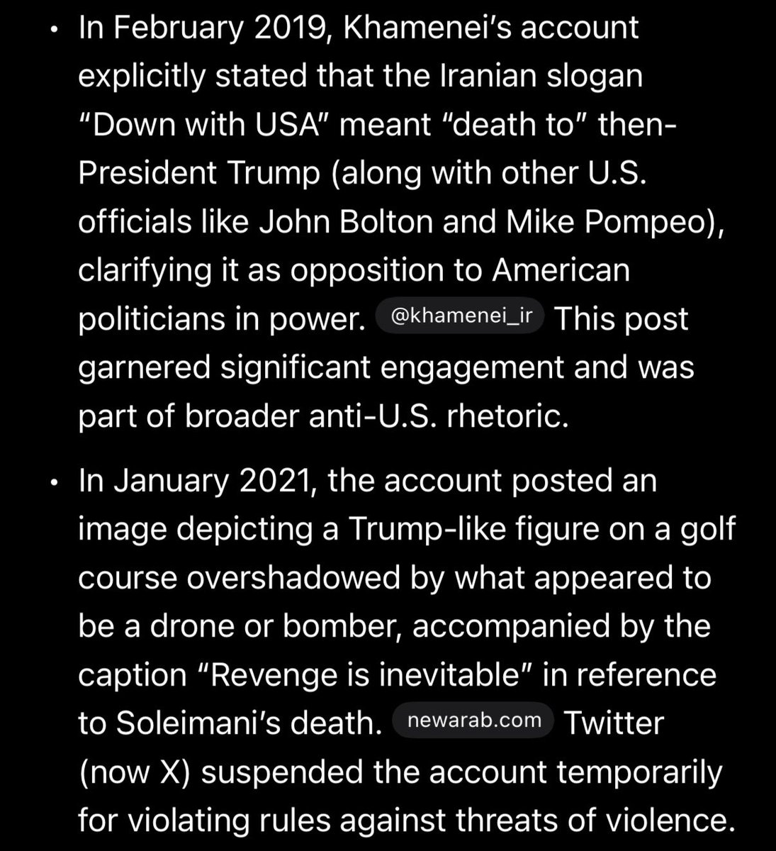 BobanJevtic2's tweet photo. @ChrisThomasII1 @realstewpeters Nah. They did numerous times you twat. Specifically the Ayotollah’s X account.  Fucking moron. Reference points below. https://t.co/MOUAuBjjfW
