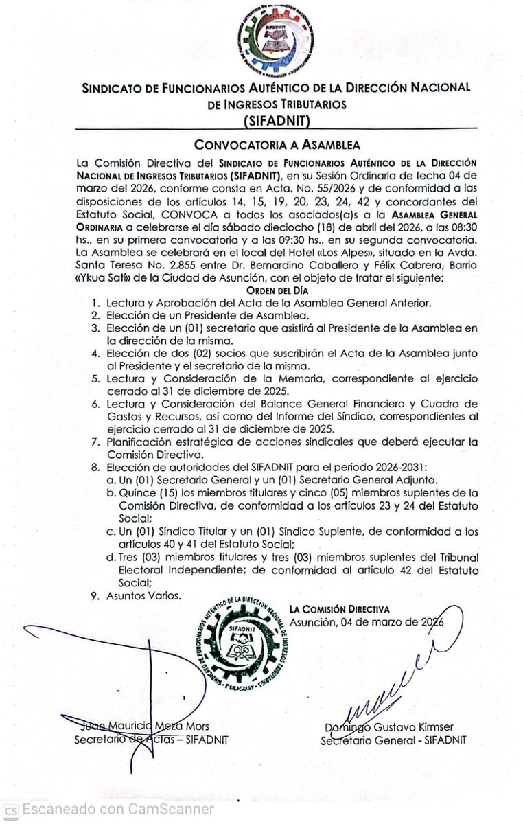 SIFADNIT PARAGUAY🇵🇾 tweet media