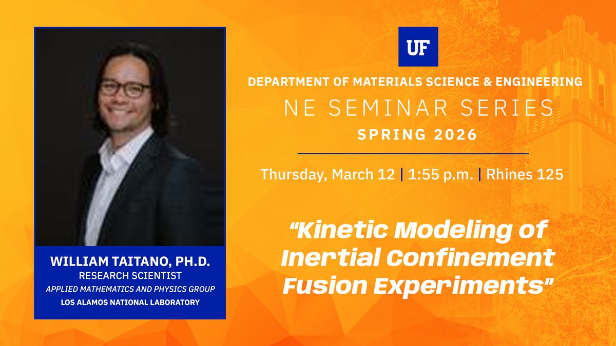 UF Materials Science | Nuclear Engineering Program tweet media