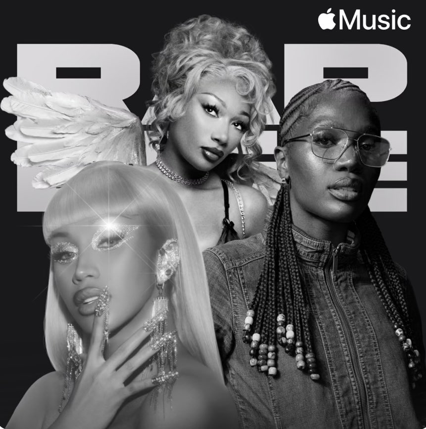 Cardi B, Doechii, and Megan Thee Stallion cover Apple Music’s Rap Life playlist for Women’s History Month