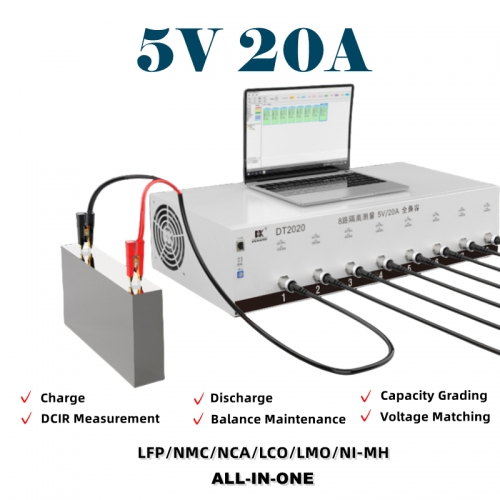 DKBatteryTest's tweet photo. ⚡ 8 Channels: Test 8x faster. Period. 🔥 20A Power: Real load testing, not just "sniff" testing. 🧩 Modular Design: Need more? Stack multiple DT2020 units to build a massive testing cabinet (DT2020-64)!

👉 Start Scaling: https://t.co/eh4IIOPIPD 

#DKTester https://t.co/FzMA0v0TAB