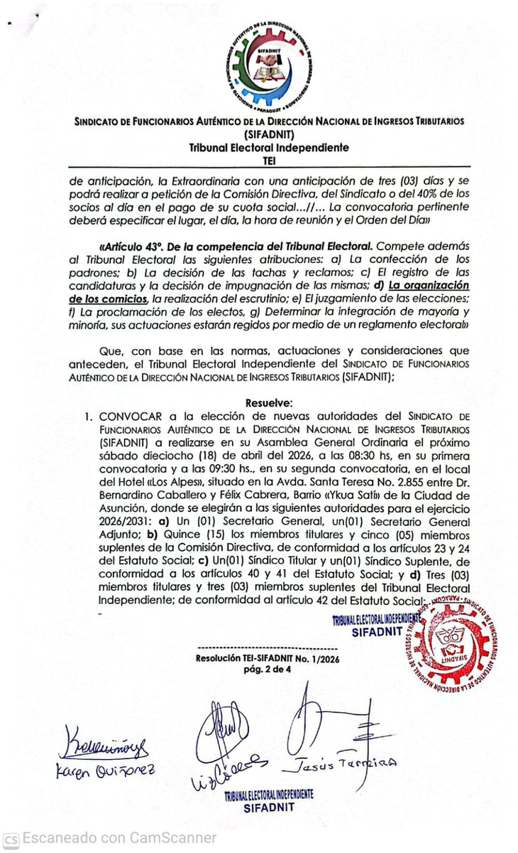 SIFADNIT PARAGUAY🇵🇾 tweet media
