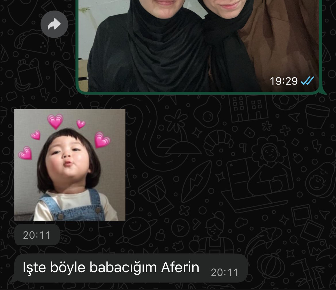 baba o sticker sana nerden ulaştı