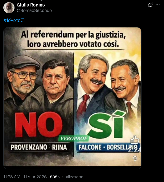 aldobellomo's tweet photo. Quindi Falcone e Borsellino con La #Santanché e la #Montaruli, passando per #Salvini
Invece Riina e Provenzano con #Gratteri e #DiMatteo
Certo sarebbe meglio che non si incontrassero mai nella sede elettorale...
boh, intanto tiriamo dentro @FondFalcone, magari confermano questa minchiata.
O ti querelano 🥰