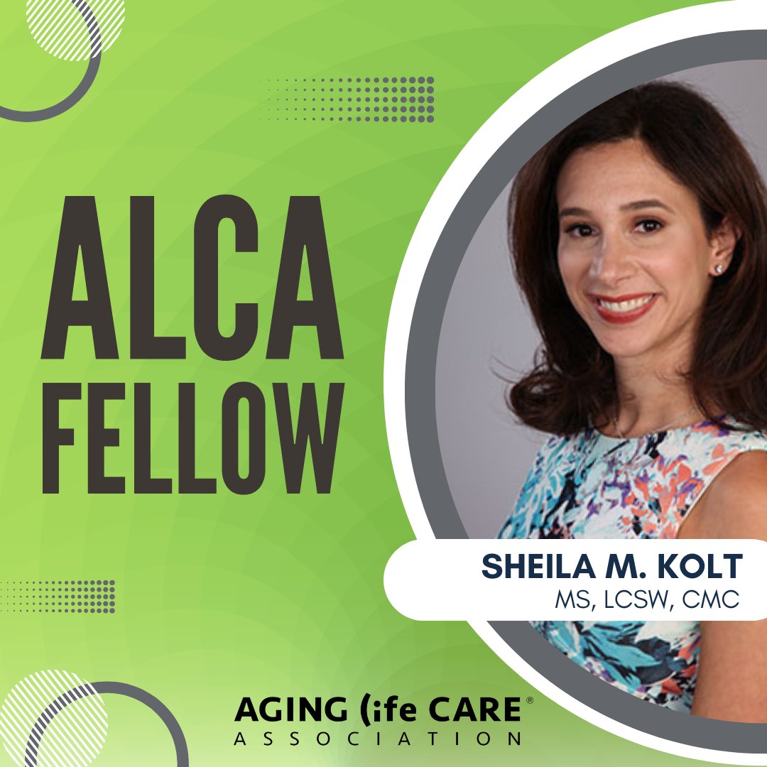 AgingLifeCare's tweet image. Congratulations to Sheila Kolt for earning the designation Fellow of the Leadership Academy!

Sheila, President of the New York Chapter, Advanced Professional, and an active member since 2008, is recognized for having made significant contributions to ALCA. #ALCAFellow #ALCA