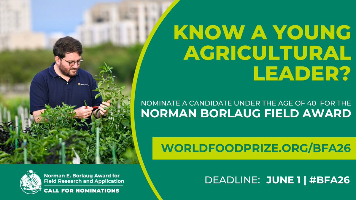 World Food Prize Foundation tweet media