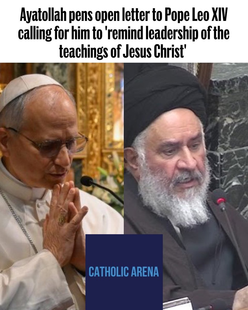 IRAN 🇮🇷

An Ayatollah has penned an open letter to Pope Leo XIV, calling for the pope to advise US leaders to end the war underway in the Middle East 

On March 5th, Ayatollah Seyed Mostafa Mohaghegh Damad Ahmadabadi wrote: 

'As the first Pope from the United States, Your