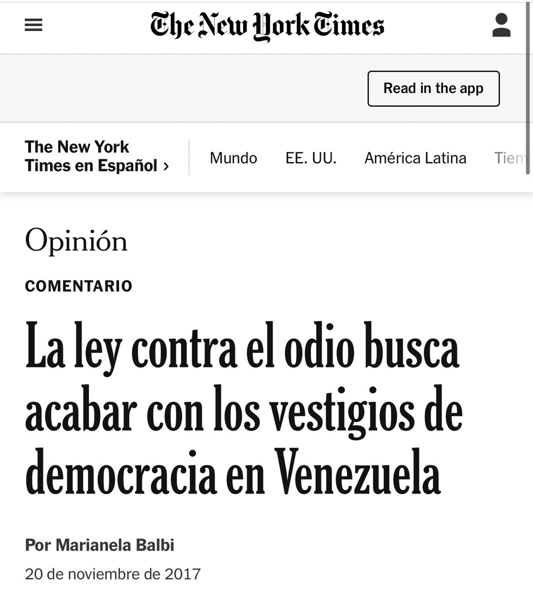 Esta ley la sacó Maduro en 2017. Seguro que no os suena de nada.