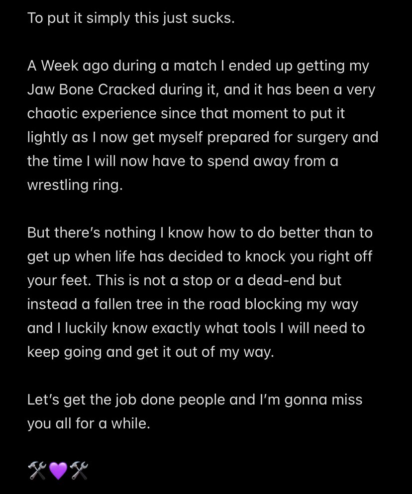 “Pro Wrestlings Resident Handyman” Jake Gray tweet media