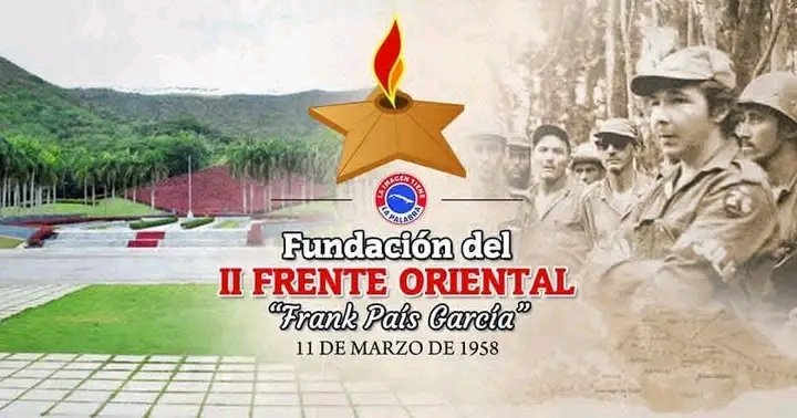 Cuba no olvida su historia,un día como hoy el entonces Comandante Raúl Castro funda el Segundo Frente Oriental Frank País García.<a href="/EspinosaFr50899/">Frank Espinosa Hernández</a> <a href="/Mercede80671237/">Mercedes Torres Pérez</a> <a href="/segura_yadir/">Yadir Segura Perdomo</a> <a href="/Yamilet50088609/">Yamilet Herrera</a>