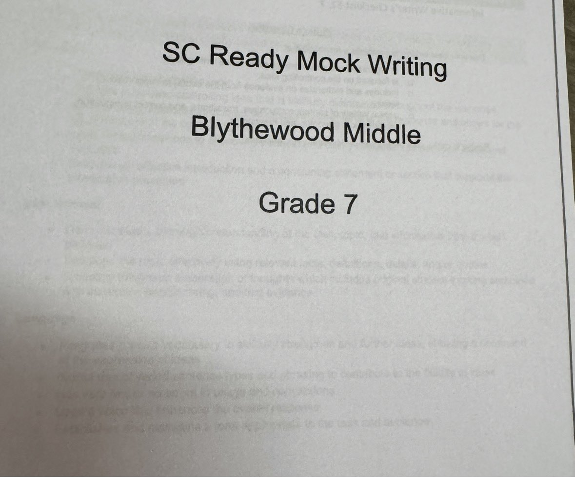 Blythewood Middle tweet media