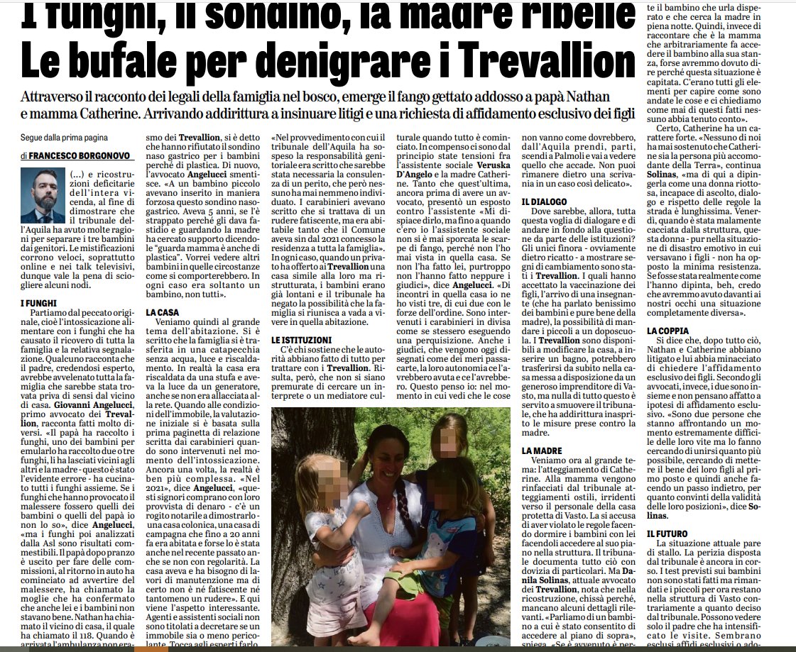 OrtigiaP's tweet photo. I #Trevaillon  in mano a un giudice politicizzato e media che  colpiscono con veline ad hoc per minare la loro credibilità come famiglia, come genitori.  Leggete le quantità di bufale propalate per distruggere la famiglia e i bambini. Il giudice del Tribunali dei Minori ha persino respinto la richiesta  del @GaranteInfanzia @marinaterragni perchè poteva turbare i bambini. FOLLIA! SONO SEQUESTRATI. MA NON SI MOLLA. 
#Nordio possibile che il ministro sia impotente??? non basta l'ispezione. @GiorgiaMeloni @matteosalvinimi