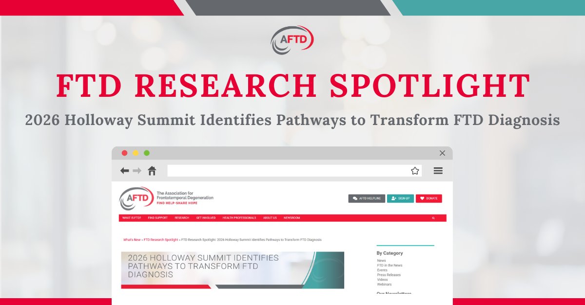 The AFTD tweet media