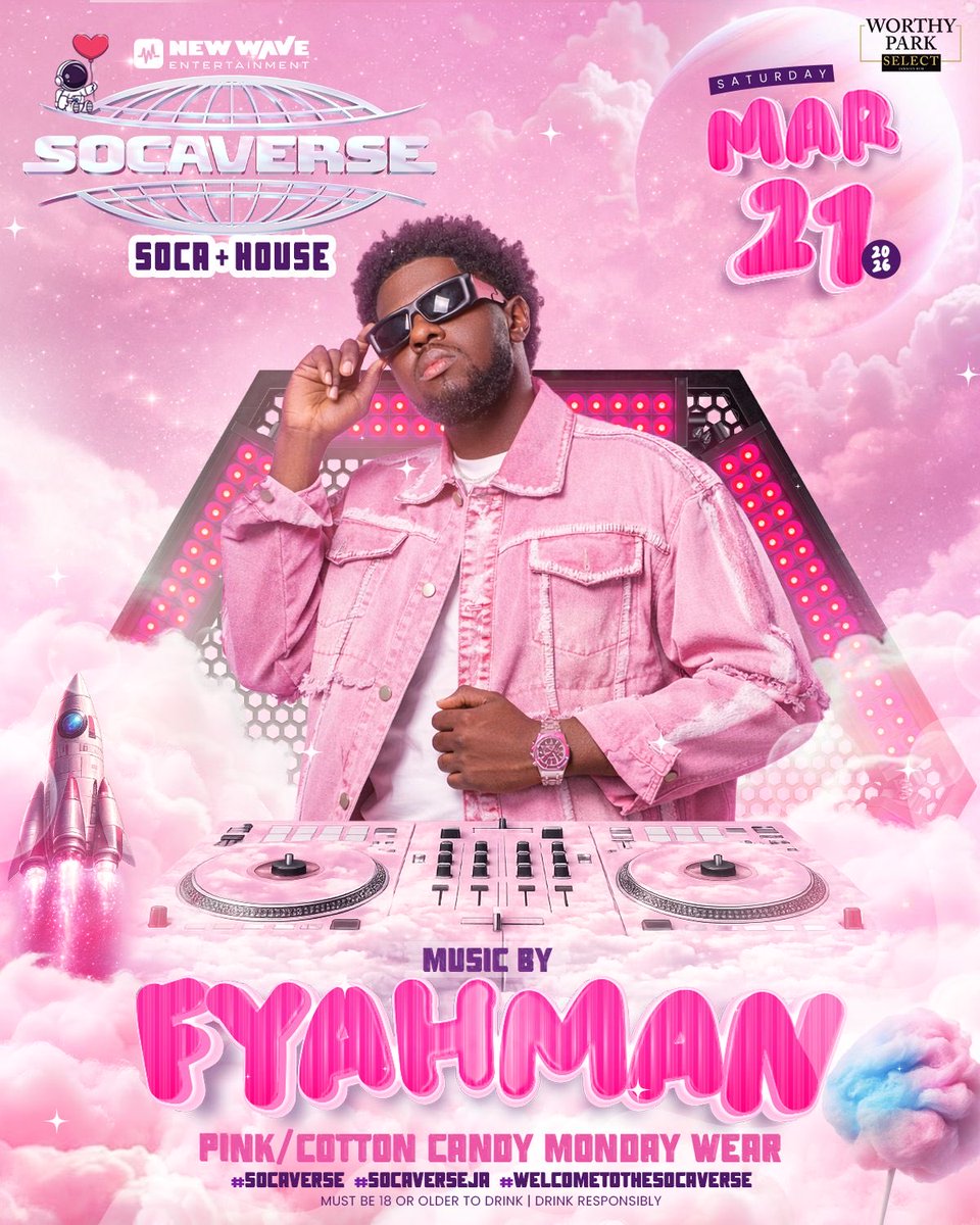 Socaverseja's tweet photo. @fyahmanjm got something sweet &amp; savory lined up….Socaverse about to feel different 🛸🔥

Hurry up and get your tickets at:
🍬Grab N Go (Barbican)
🍭Perri Perri (Near Kaya)
🍬Fierce by Dre (Mall Plaza)
🍭Chancellor Hall Den (UWI) https://t.co/iCz5h2wJ4M