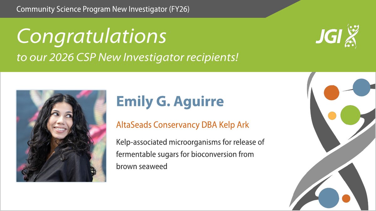 Joint Genome Institute tweet media