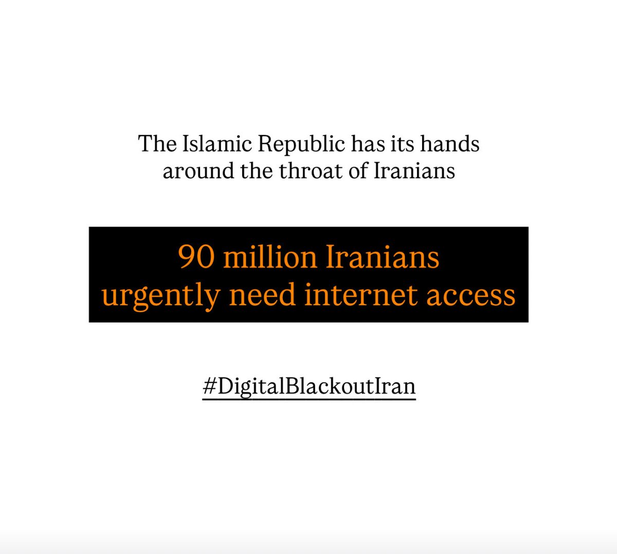 #urgent
🚨 If you can hear our voices, share this message.
Tag journalists and policymakers.
Speak about Iran. The people of Iran
must not be left in the dark.
During ongoing military operations against the regime, the government has deliberately shut down the internet.
People