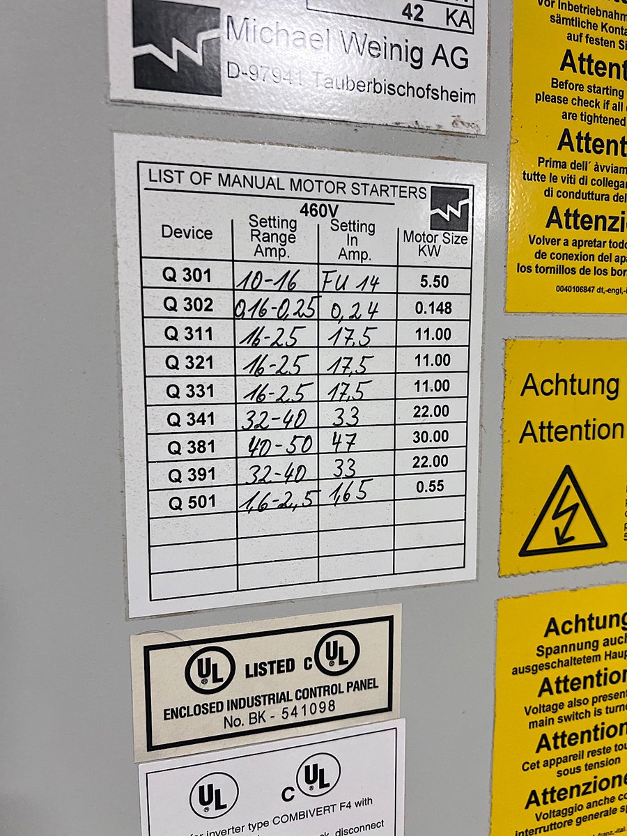 MachineryFeed's tweet image. Weinig Powermat 1000 Moulder

machineryassociates.com/listing/14476/…

$65,000.00

#machineryassociates #moulder #usedmoulder #weinigpowermat #weinig #weinigmoulder #usedwoodworkingequipment #usedwoodworkingmachinery #usedmachinery #woodworkingtools #woodshop #carpentry #woodcraft #woodworking