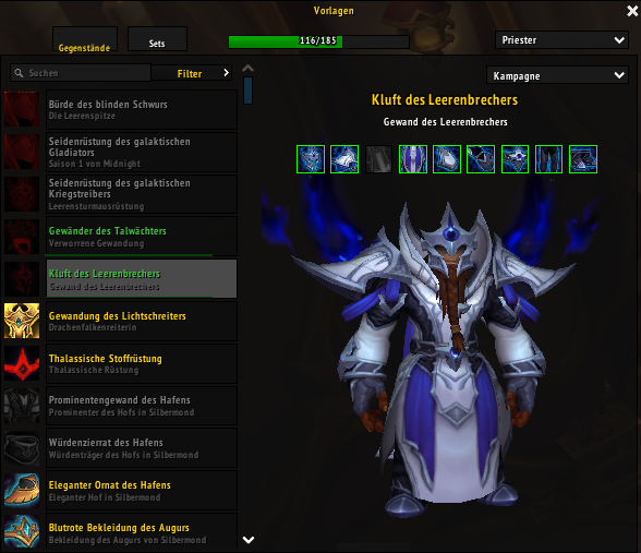 I just don’t get it. Why make it so easy for themselves? Three identical sets, but one is listed as separate even though it looks exactly the same. It’s just a dumb recolor. 😑 #midnight #tmog #worldofwarcraft