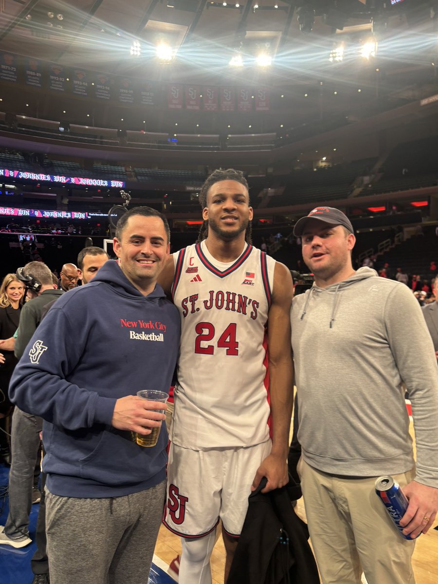 Congrats to the big fella <a href="/Zubyejiofor/">Zuby Ejiofor</a> - nobody deserves it more. St. John’s Mount Rushmore! Jobs not finished! #sjubb