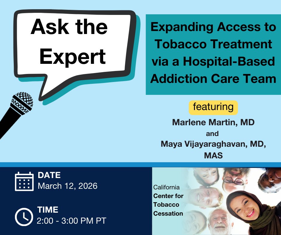 UCSF Smoking Cessation Leadership Center tweet media