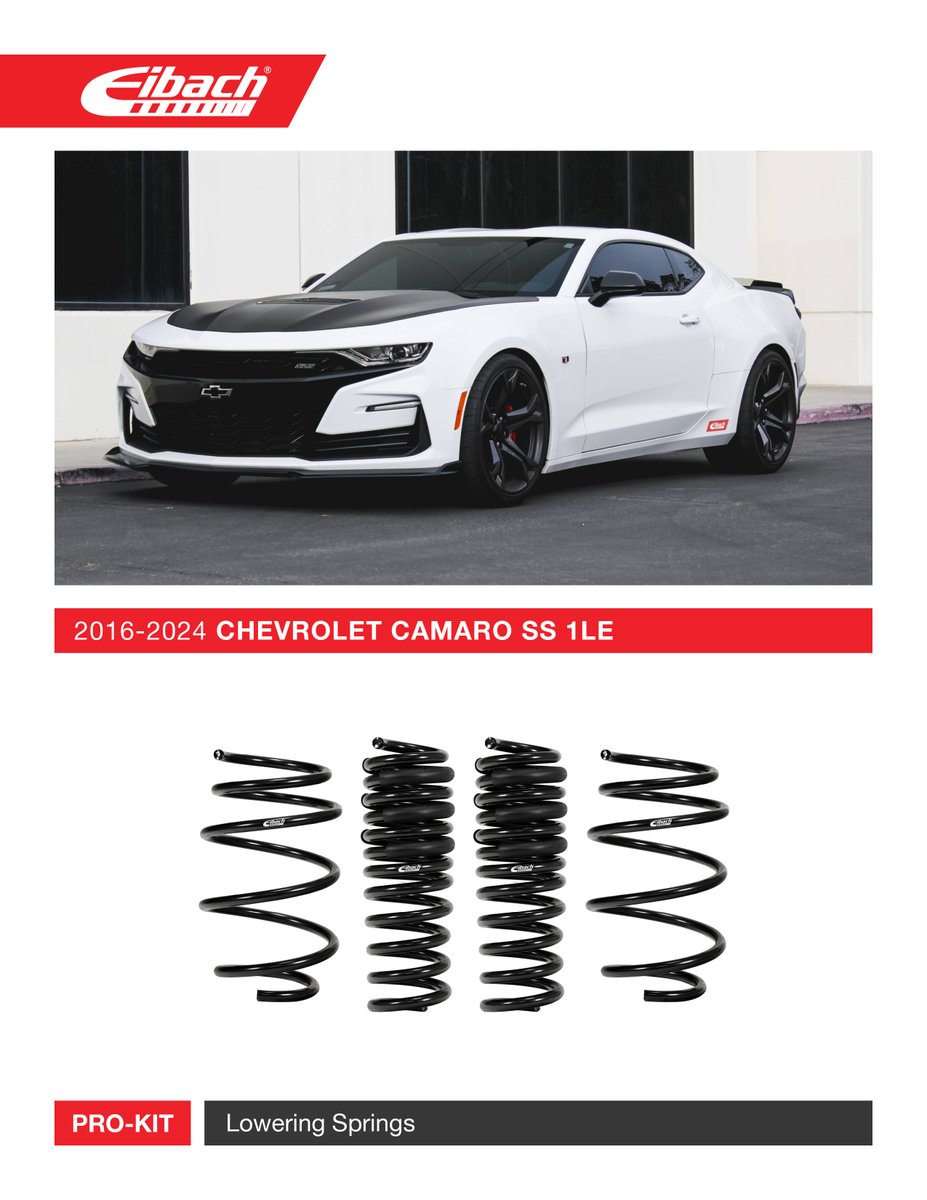 EibachCanada's tweet image. PRO-KIT for the 2024 Chevrolet Camaro SS 1LE is in stock and ready to ship! Find yours online at eibach.ca

Part # E10-23-018-03-22

#eibach #eibachcanada #camaro