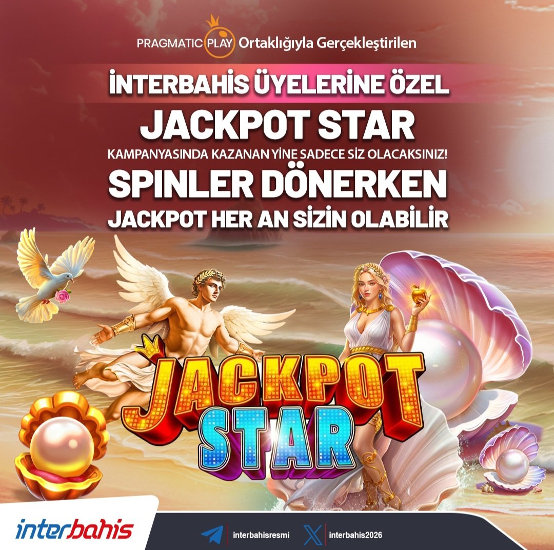 interbahis2026's tweet image. 🤩💸 JACKPOT STAR İLE HER SPİNDE YENİ BİR HEYECAN! 🥳🤑

🌟 SPİNLER DÖNERKEN, ŞANSIN YILDIZ GİBİ PARLASIN! 🌟

🎉 Güncel Adres: cutt.ly/WeKkRrNH🎉

#interbahis #PragmaticPlay #Jackpot #Star #JackpotStar #Bahis #Casino #Slot #SlotCasino #CanlıCasino #Kazanç #Ödül #Spin