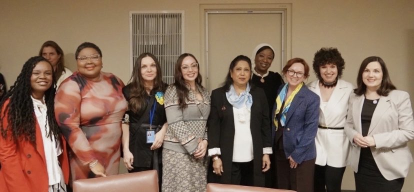 UNAction's tweet image. At #CSW, SRSG Pramila Patten, Chair of the UN Action Network, joined Finland, UNFPA, Ukraine &amp;amp; Panama to stress that attacks on health services are attacks on women’s bodies &amp;amp; futures – and to urge sustained, survivor-centred care. #EndCRSV @MFA_Ukraine @FinlandUN