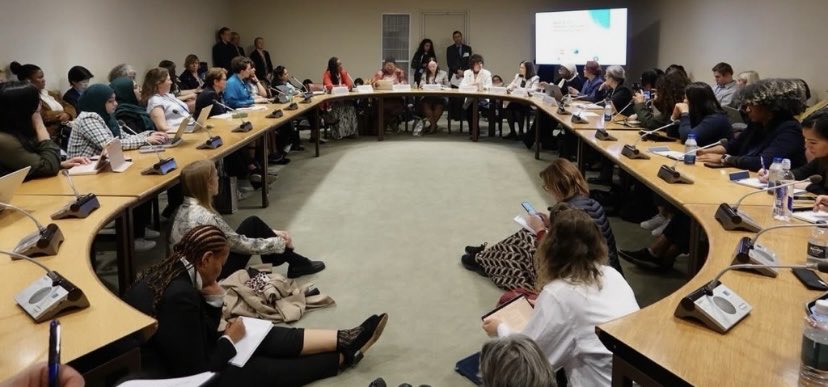 UNAction's tweet image. At #CSW, SRSG Pramila Patten, Chair of the UN Action Network, joined Finland, UNFPA, Ukraine &amp;amp; Panama to stress that attacks on health services are attacks on women’s bodies &amp;amp; futures – and to urge sustained, survivor-centred care. #EndCRSV @MFA_Ukraine @FinlandUN