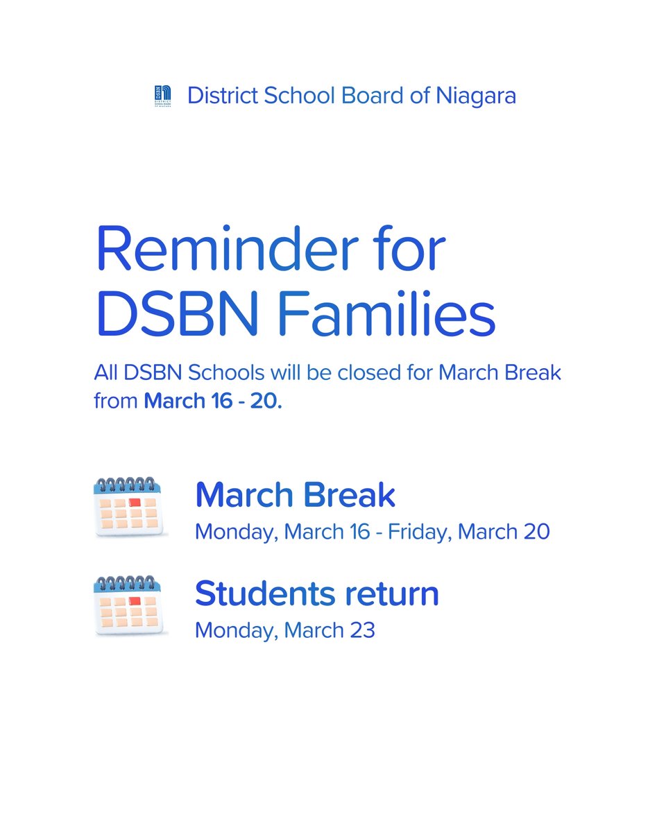 District School Board of Niagara tweet media