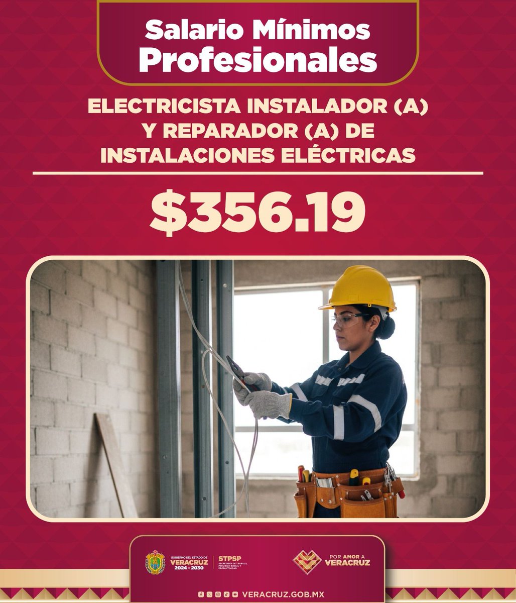 ¿Conoces el salario mínimo profesional de una persona electricista instalador y reparador de instalaciones eléctricas?

💰 Salario mínimo diario: $356.19.

🔌🛠️ Su trabajo es esencial para la seguridad, el funcionamiento de espacios laborales y el desarrollo de nuestro estado.
