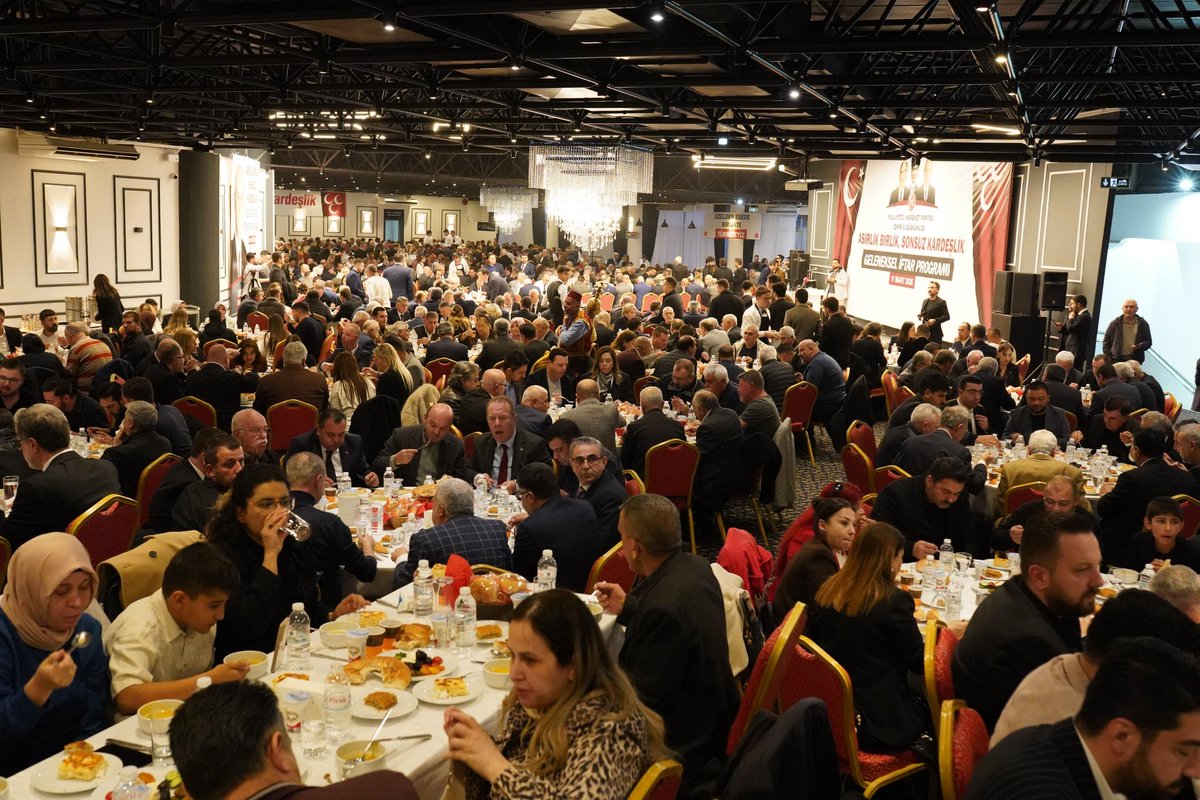 VeyselSahinMhp's tweet photo. Geleneksel olarak düzenlediğimiz iftar programımızı Genel Sekreter Yardımcımız Tamer Osmanağaoğlu, AK Parti İl Başkanımız Bilal Saygılı,  Ülkü Ocakları Başkanımız Burak Kılıç, Belediye Başkanlarımız, İş Dünyasının Değerli Temsilcileri, STK Temsilcilerimiz, İl Müdürlerimiz ve çok değerli gönüldaşlarımızın yoğun katılımları ile gerçekleştirdik.

Var olsun teşkilatımız,
Teşekkürler İzmir.