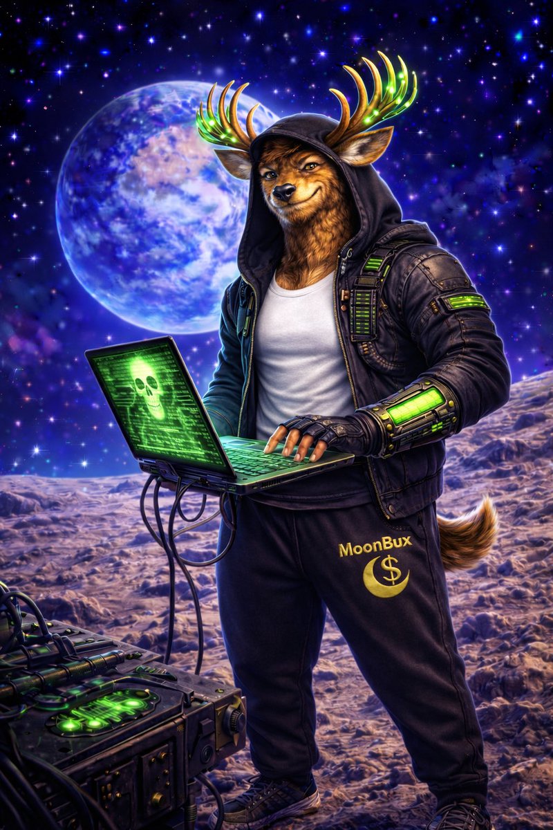 MoonBux_MBX's tweet photo. The Cipher Buck has entered the herd!
Enraged by the Elite Bucks greed, The Cipher Buck aims to return the beneficial greatness of Doebon to the MoonBux herd! 
Mined, turned into MoonBux, and hoarded by the Elite Bucks! 

Welcome to the herd, The Cipher Buck! We await your lead! https://t.co/pGgxgd4sN1